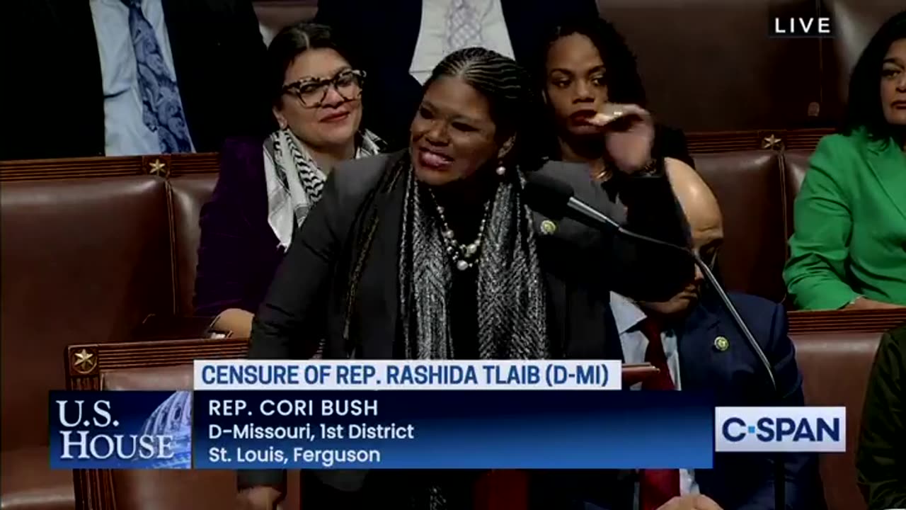 Cori Bush's Rant Defending Rashida Tlaib So Psychotic They Cut Her Mic And She Kept Yelling