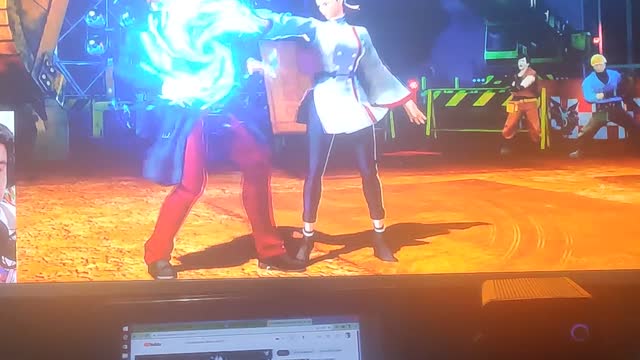 Blows of te New chizuro kagura in the beautiful kof XV. too much