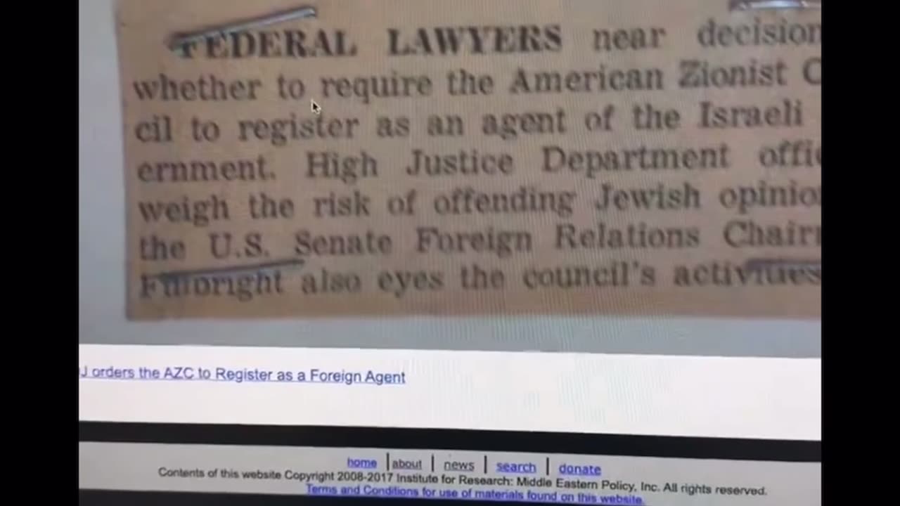 JFK was about to force AIPAC to register as a foreign agent in 1963