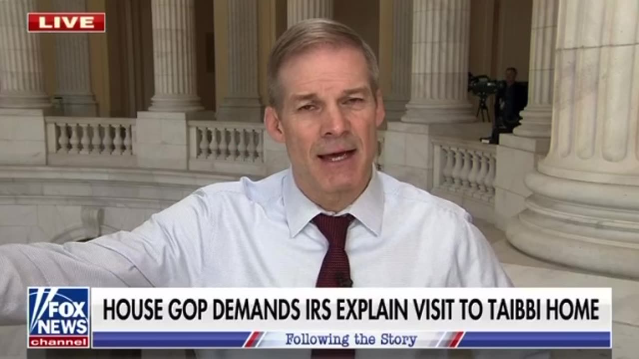 Jim Jordan: House GOP Demands IRS Explain Visit to Taibbi Home