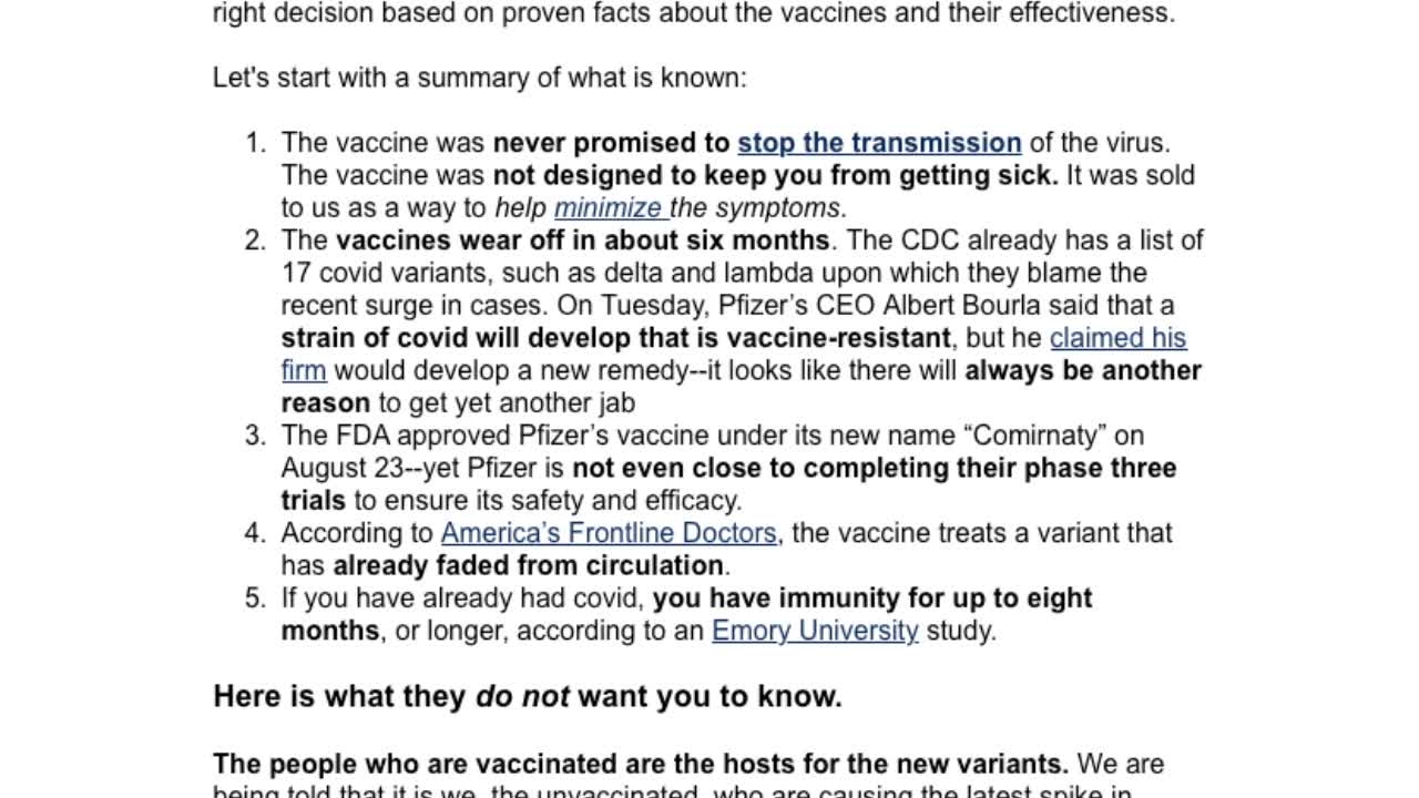 Don't Give In! Essential Info to Fight Vax Mandates