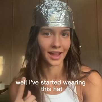 WEAR TIN FOIL HAT TO STOP BIG TECH READING YOUR MIND AND SPYING ON YOUR BRAIN SCREW ALL OF THEM