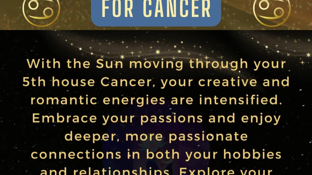 CANCER - Romance, Passion & Creative Exploration