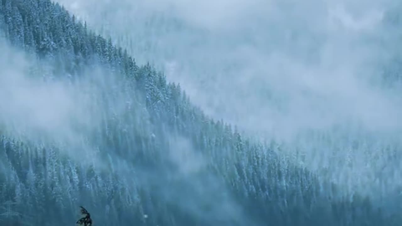 waterfall sound music | natural videos in world 4k | rainy weather