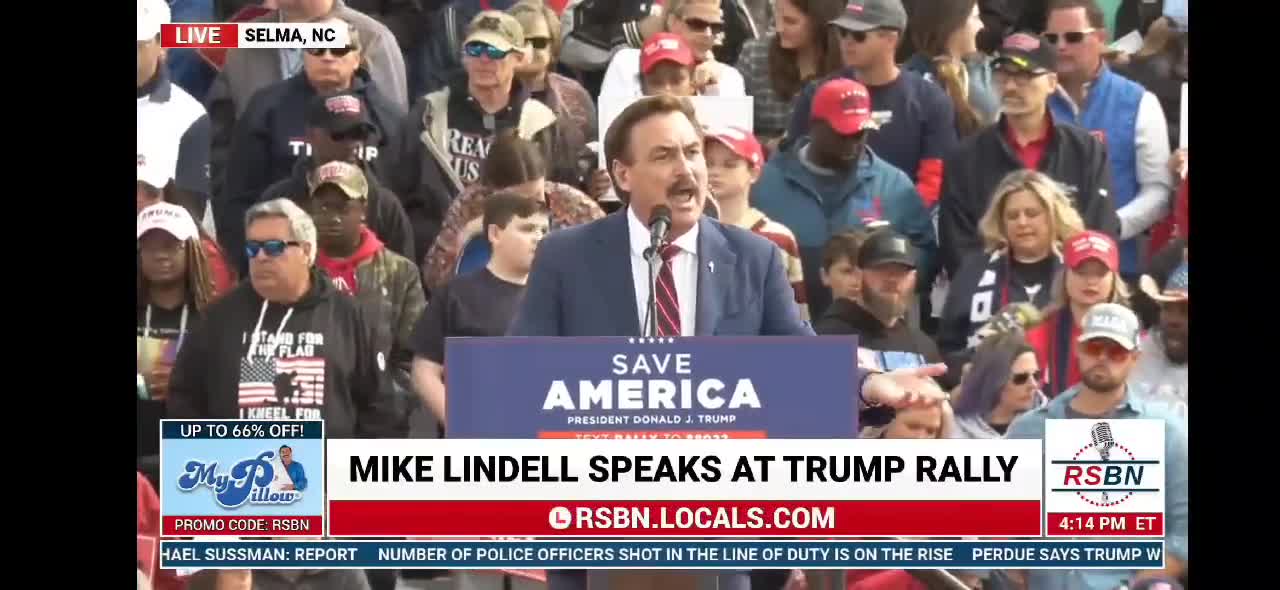 Mike Lindell al raduno di Trump: "Siamo nel più grande risveglio per il nostro grande Signore Gesù Cristo nella storia!!"😇💖👍