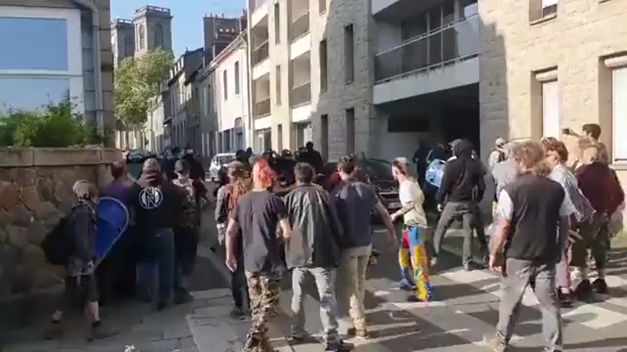 French Police Fight With Rioters In The Streets of France