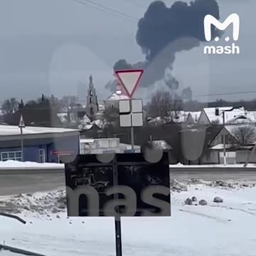 Last moments of the shoot down of Russian transport plane