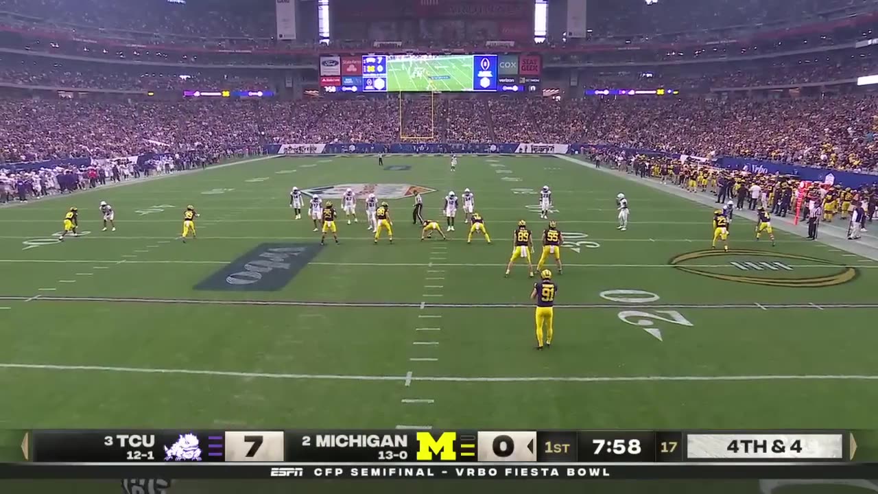 2023 Fiesta Bowl CFP Semi Final TCU vs Michigan