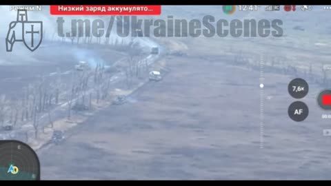 Massive Russian Convoy Approaches Novomykhailivka