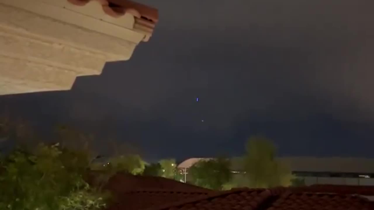 Strange Blue UFO Seen Up In The At Scottsdale, Arizona