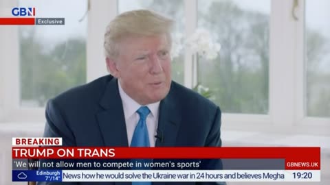 Trump on men in women's sports