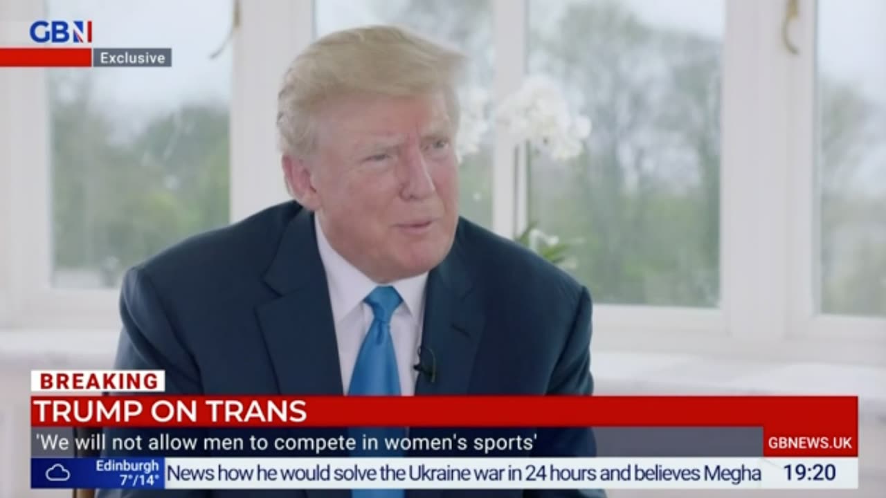 Trump on men in women's sports