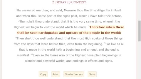 Earthquakes and uproars of the people