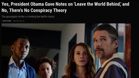 PEDOPHILE F*GG*T OBAMA'S INVOLVEMENT IN 'LEAVE THE WORLD' BEHIND EXPLAINED!