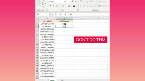 Excel hacks