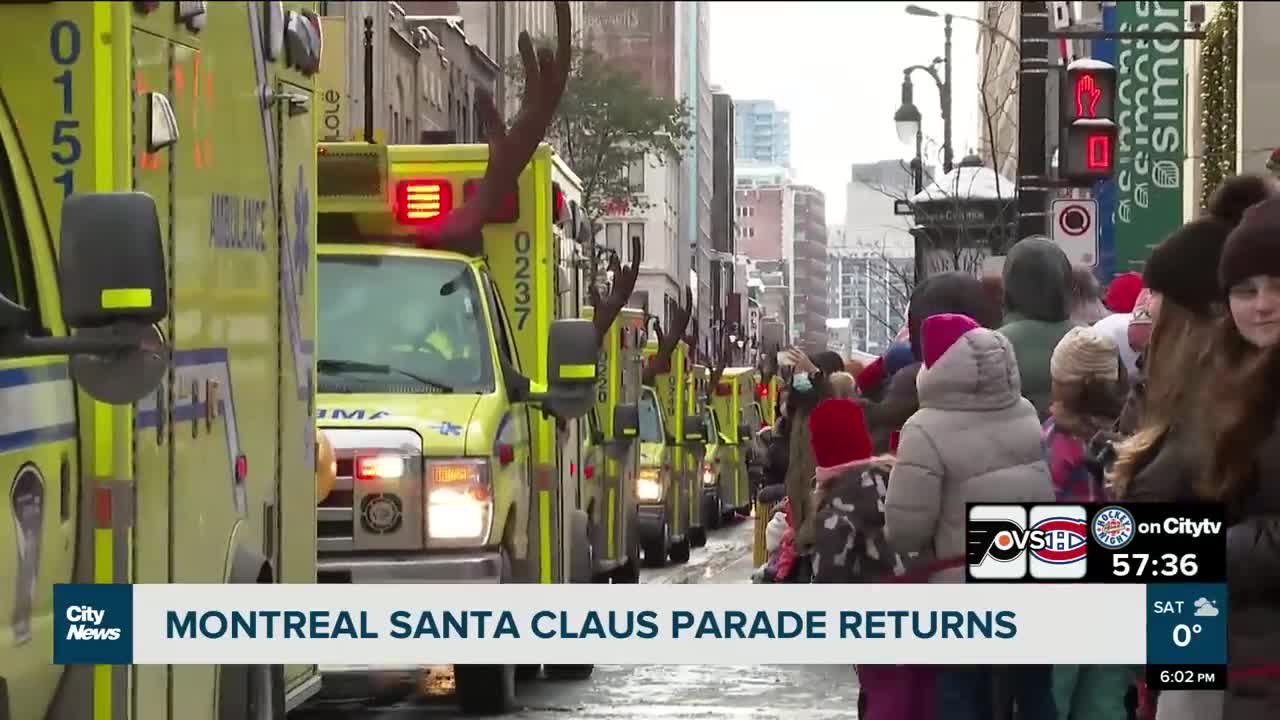 Santa Claus parade returns to Montreal