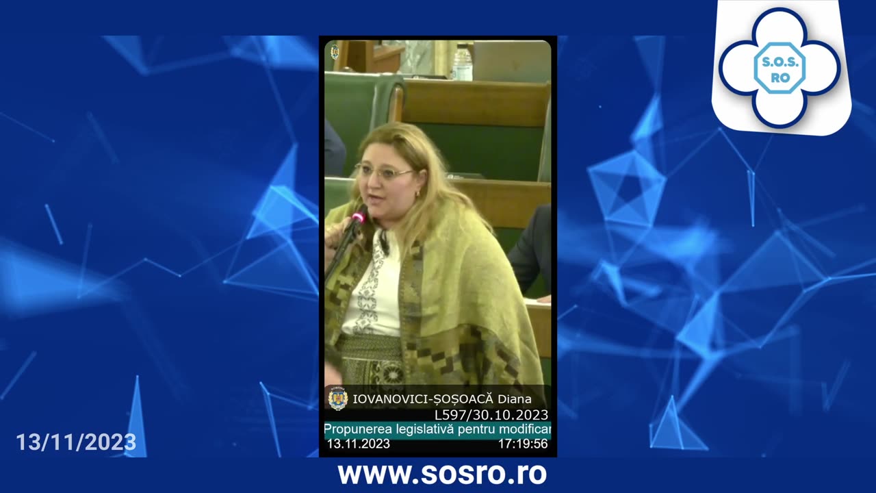 2023/11/13 – Diana Iovanovici-Șoșoacă – Întrebări, interpelări, și declarații politice