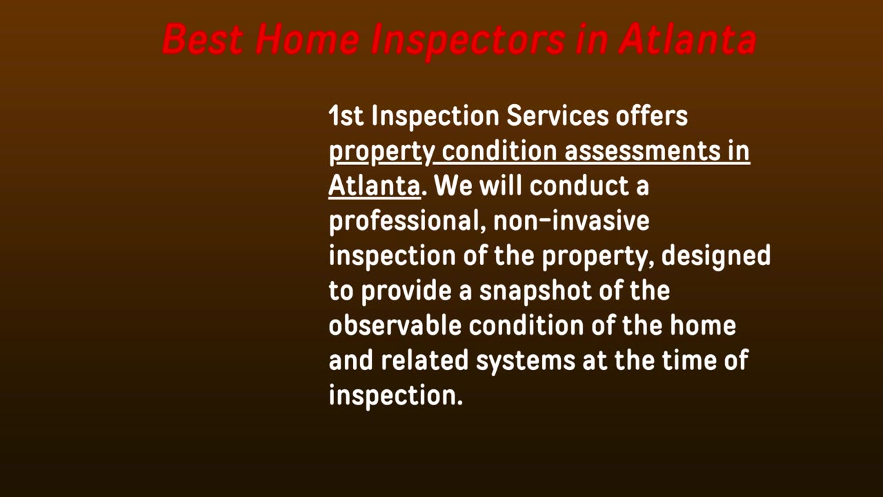 Property Condition Assessment Atlanta