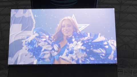 Thursday Night Football Dallas Cowboys Cheerleaders and Player Intro