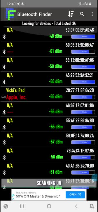 Jabed Showing Up On Bluetooth