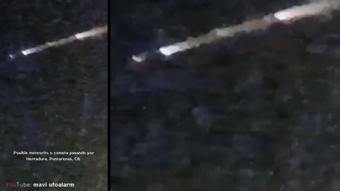 Urgent warning! UFO! Something fell into Costa Rica!