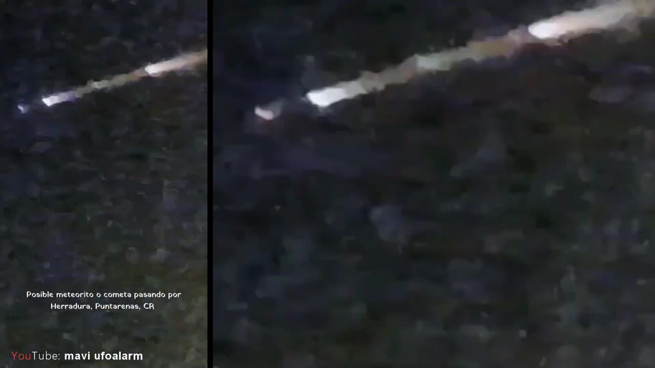 Urgent warning! UFO! Something fell into Costa Rica!