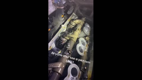 The engine runs internally