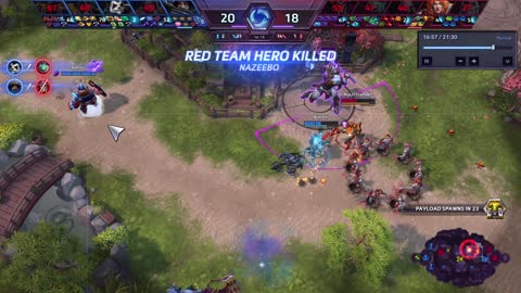 Heroes of the Storm - game replay - got Lost on Hanamura Temple! Again disturbing its tranquility