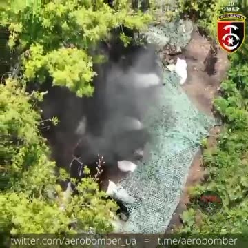 Russian Soldier Trying to Shoot Down Ukrainian Drone Catches Grenade Instead