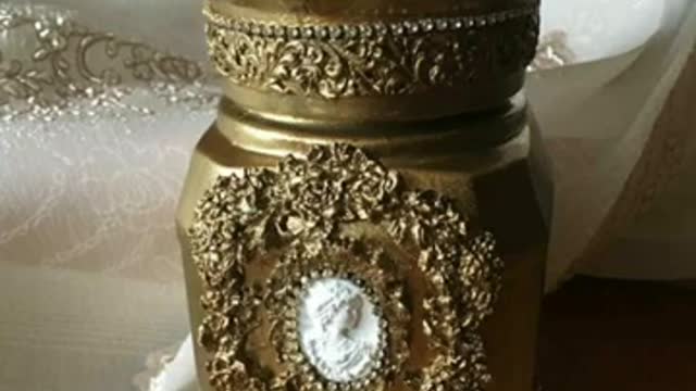 creative old bottles decoration/easy artistic home decor ideas