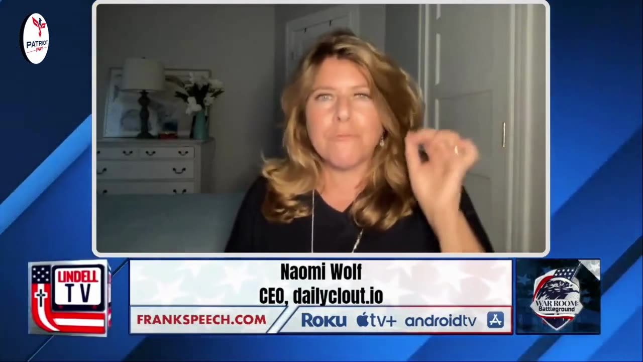 Dr Naomi Wolf: 'Most important story of our time, WH freaked out!