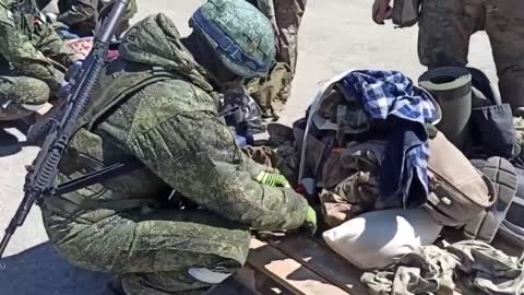 In Mariupol, the last group of surrendered militants leaving Azovstal's territory