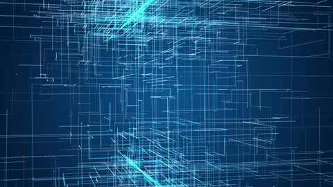 technology line space video background