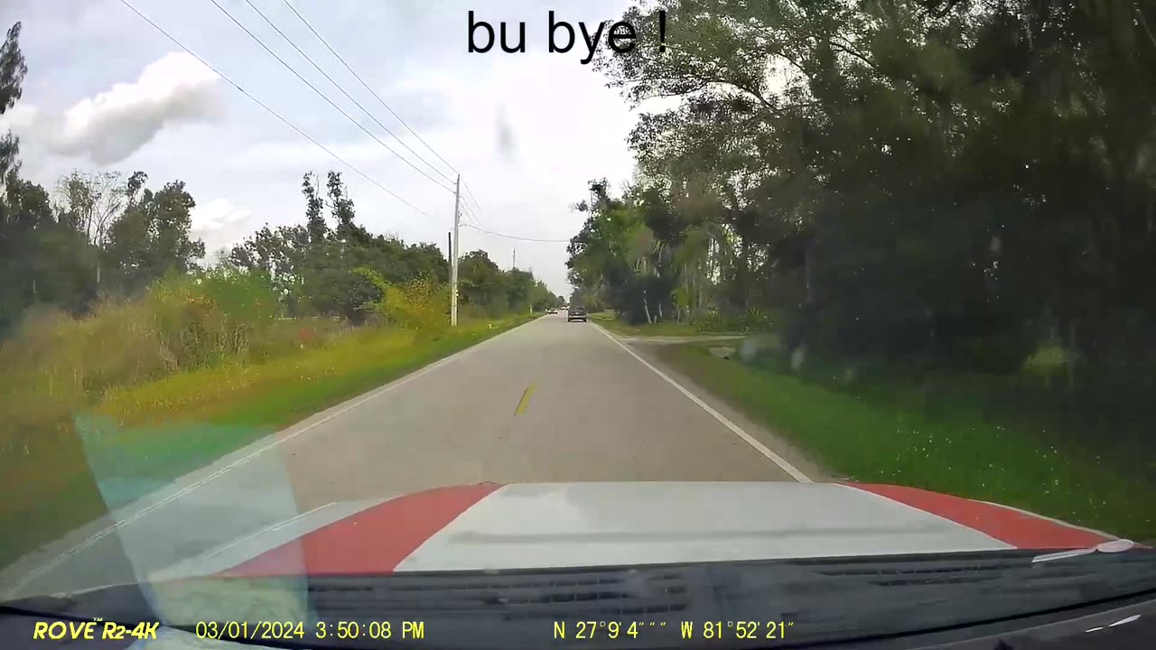 Dashcam footage February 2024