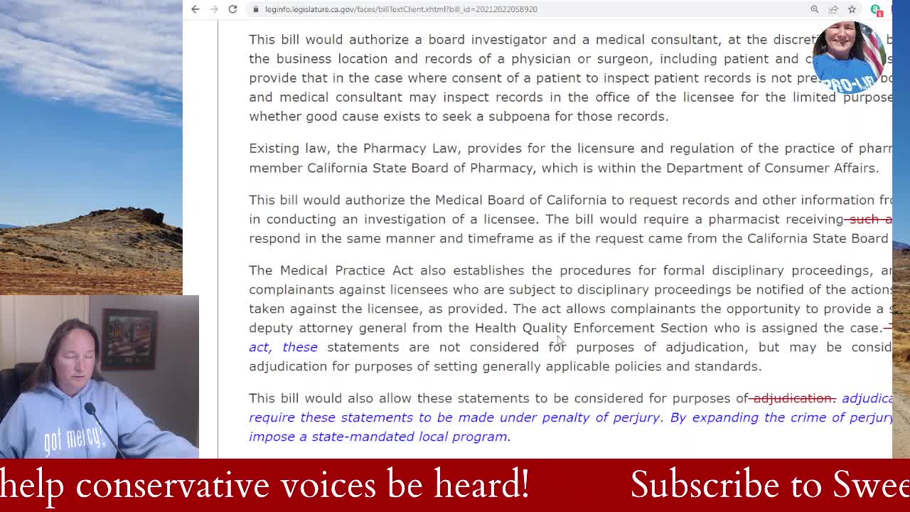 California Crazy: SB 920 Sanctioning HIPAA Violations? The People's Convoy Mandate Freedom