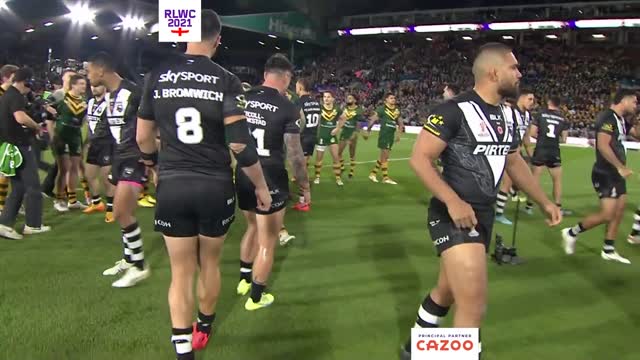 New Zealand's earth shaking Haka in RLWC2021 semi final versus Australia | Cazoo Match Highlights