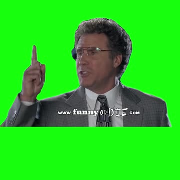 "You Shut Up, I'm So Scared Right Now" Will Ferrell | Green Screen