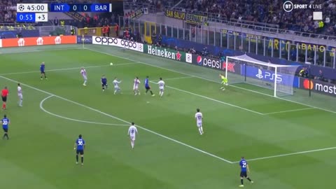 Inter goal vs Barca