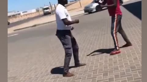 Man fighting in Namibia