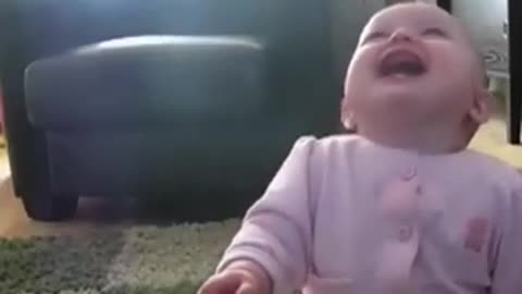 Baby laughing