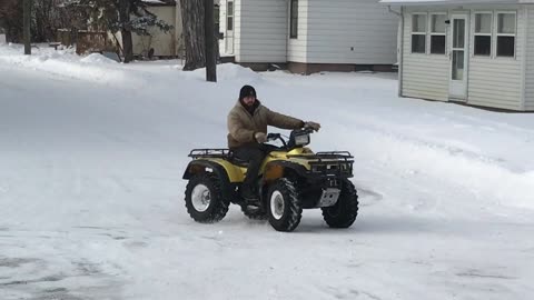 Honda Foreman Snow Donuts