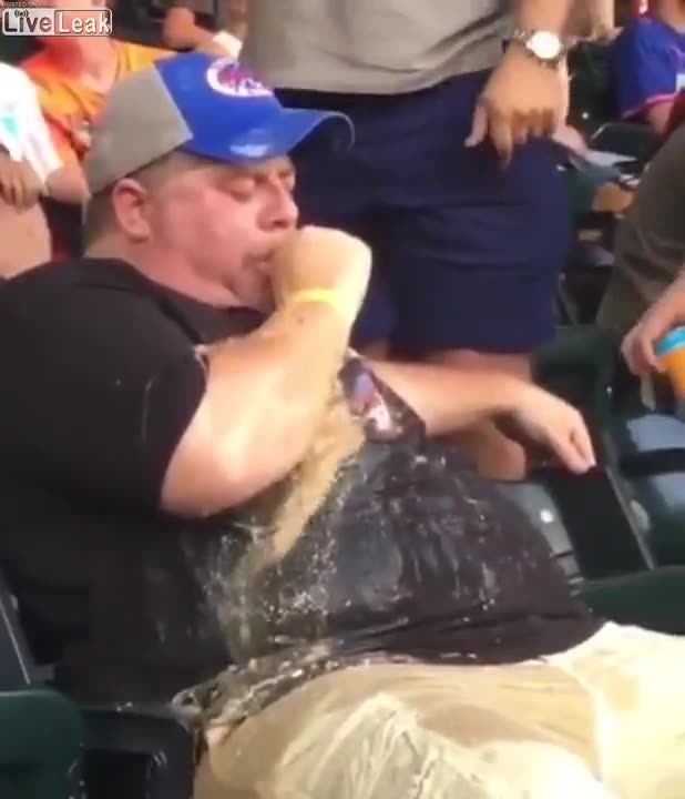 Barfing at the baseball game