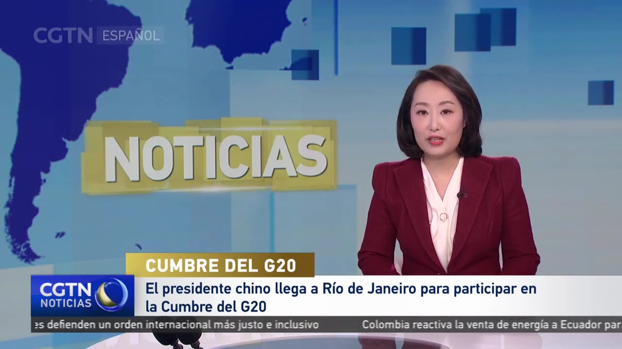 El presidente chino llega a Río de Janeiro para participar en la Cumbre del G20