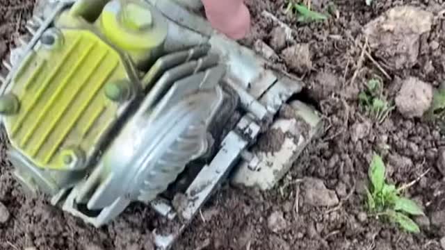 Plant spark plugs in the ground.