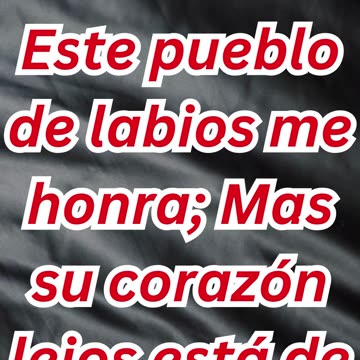 "La Adoración Vacía: Cuando las Palabras no Reflejan el Corazón" Mateo 15:8,9.#short #youtube #yt