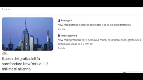 New York sprofonda sotto il peso dei grattacieli!