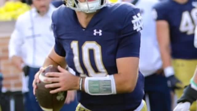 Notre Dame quarterback Deew Pyne has entered the transfer portal