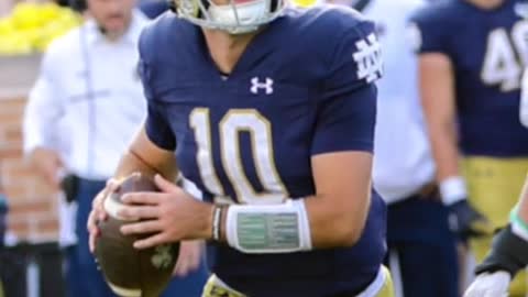 Notre Dame quarterback Deew Pyne has entered the transfer portal