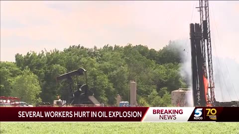 #Oklahoma - Three people Injured In Bradley Oil Rig Explosion