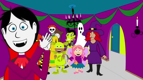 Haunted House _ Halloween song for children and grown-ups _ Little Blue Globe Band